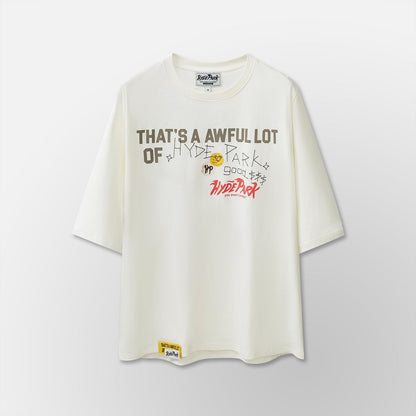 ALOCS x HP Stickered Up-White Tee