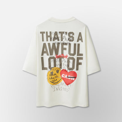 ALOCS x HP Stickered Up-White Tee