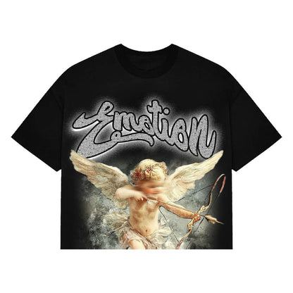 Mixed Emotion Rhinestone Cropped Tee