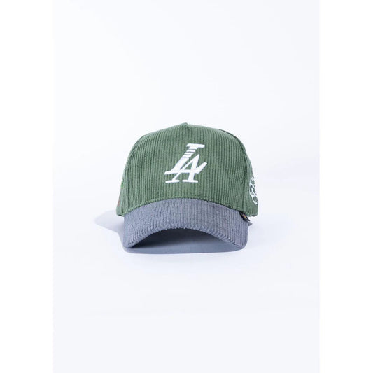Paradise LA Hat Corduroy (Green/Grey)