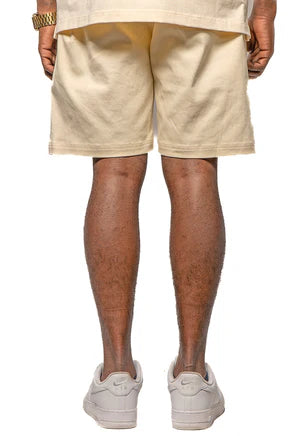 Blac Leaf Cream Utility Shorts