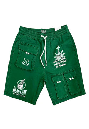 Blac Leaf Utility Green Shorts