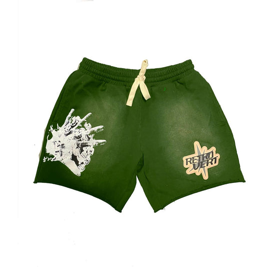 Retrovert Green Shorts