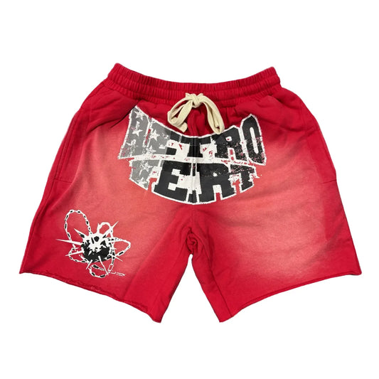 Retrovert Red Destruction Shorts