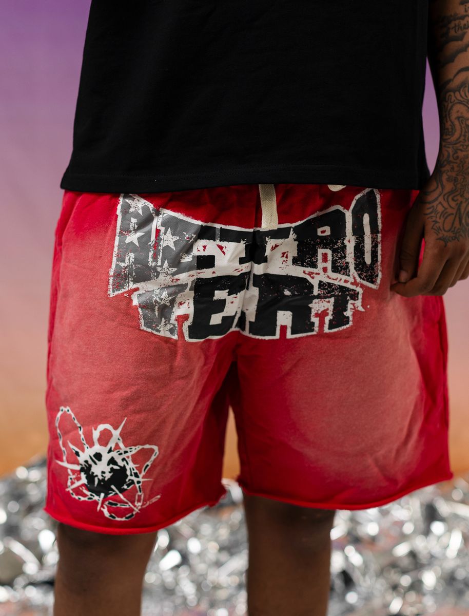 Retrovert Red Destruction Shorts