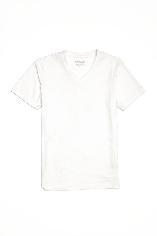 CityLab White V-Neck T-Shirt