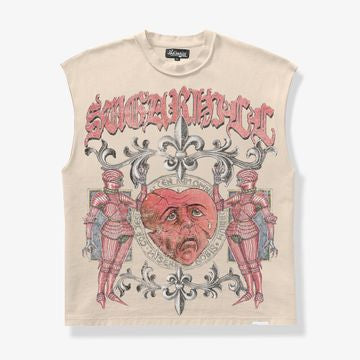 Sugar Hill PESTILENCE" CUTOFF TEE (CREAM