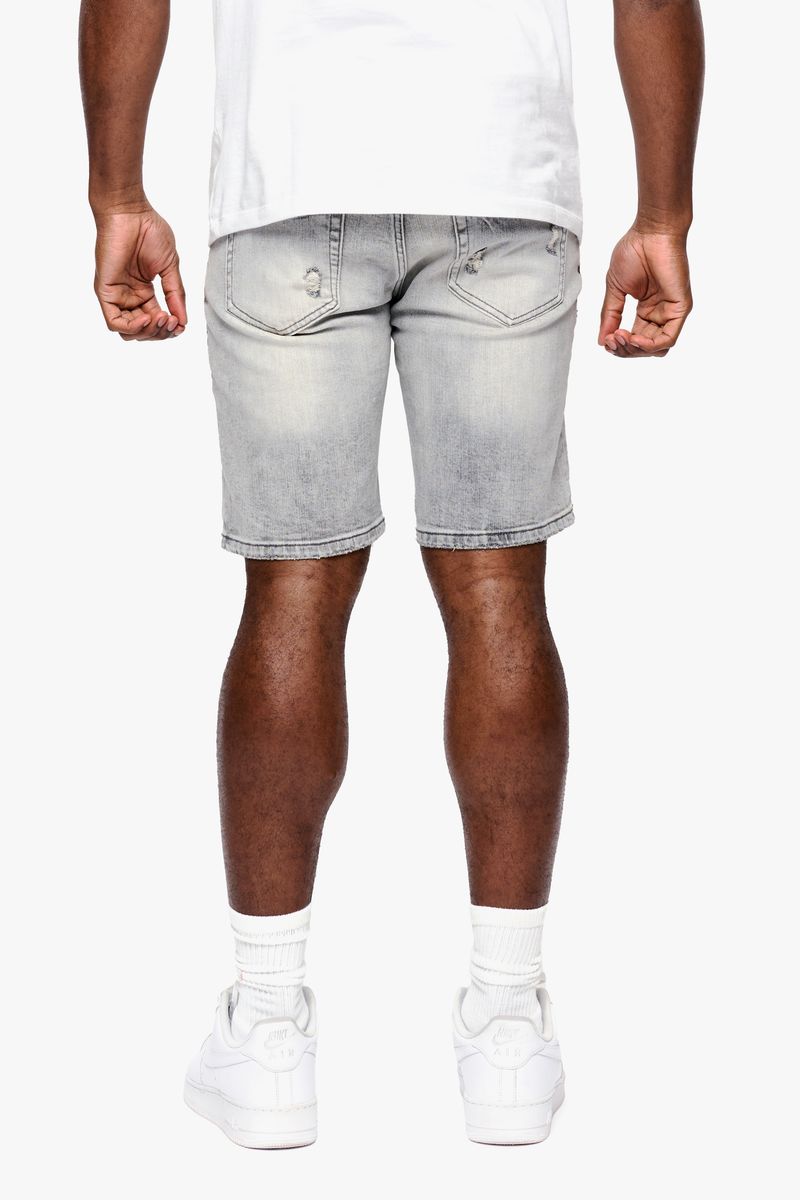 Anom Light Grey Jean Shorts