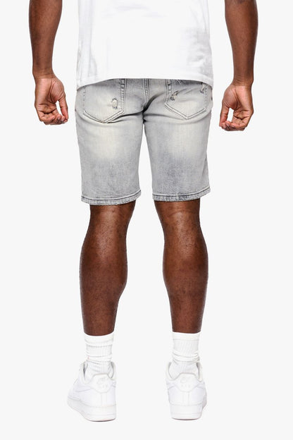 Anom Light Grey Jean Shorts