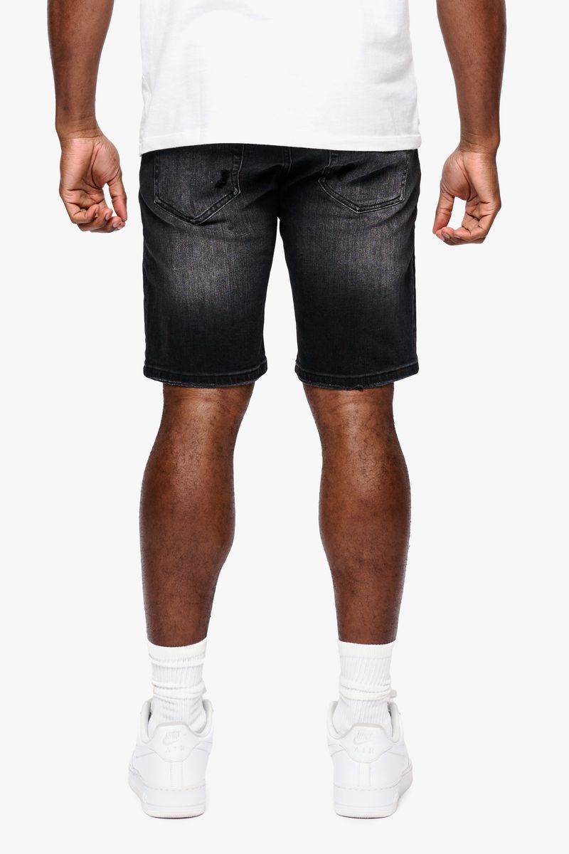 Anom Black Jean Shorts