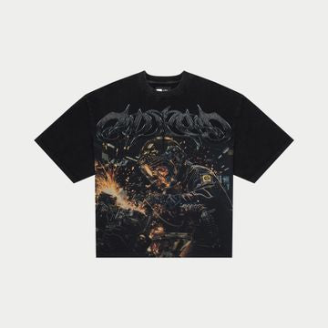 Godspeed Steel Sharpens Steel Black Wash