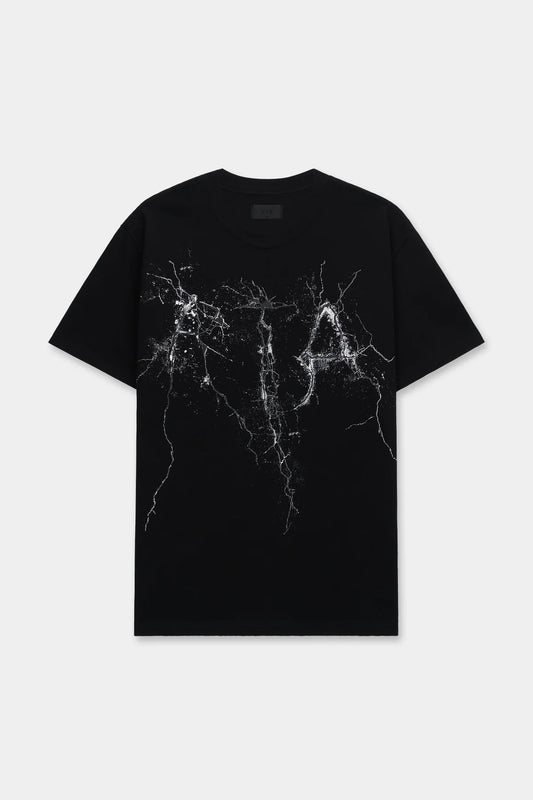 RTA MEN LIAM CRACKED LOGO T-SHIRT