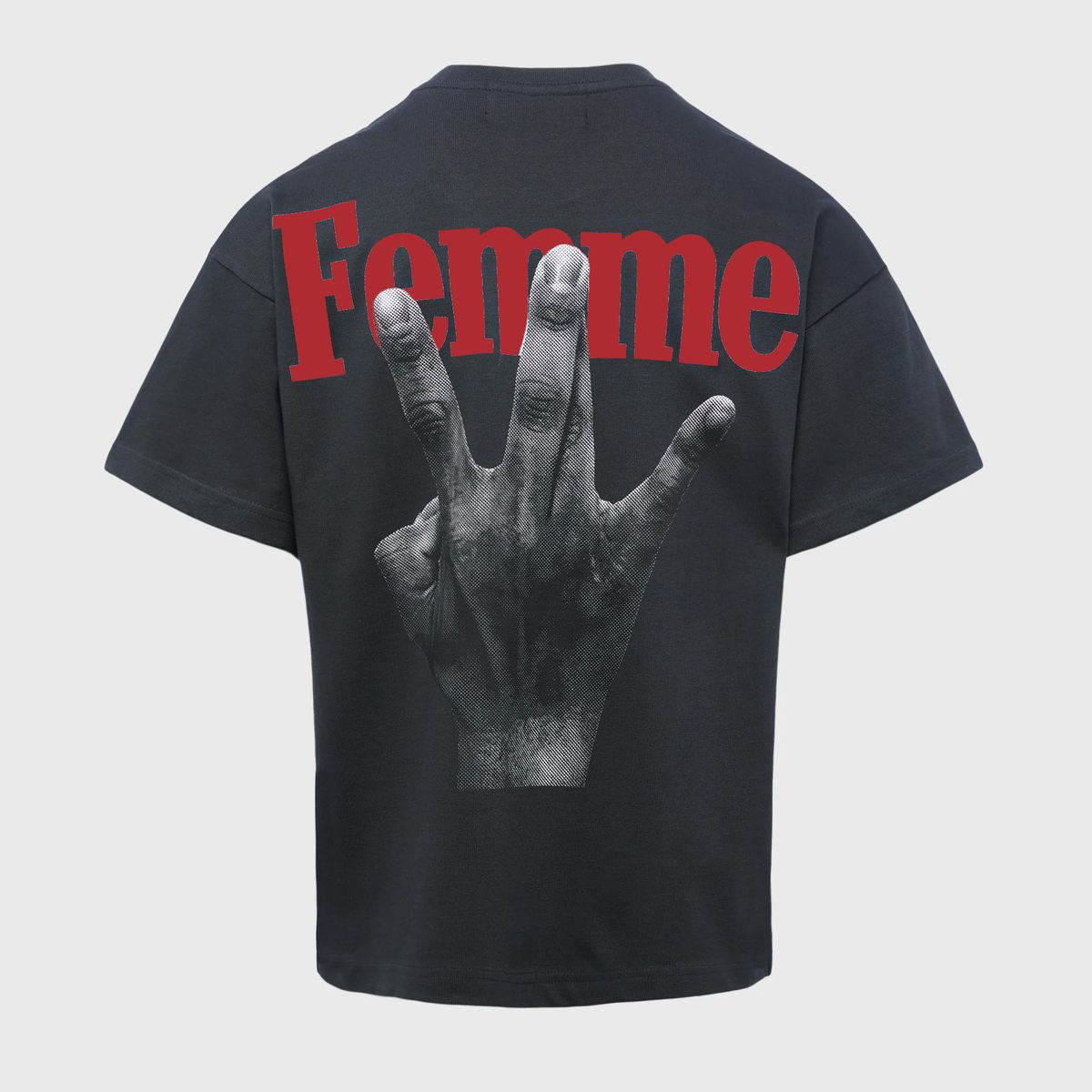 Homme Feeme LA Twisted Fingers Black Tee