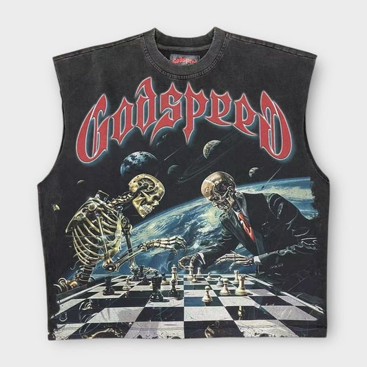 Godspeed Checkmate Sleeveless (Black Wash)