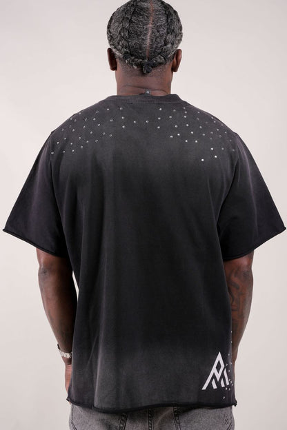 Fallen Angels tee with Rhinestones (Black)