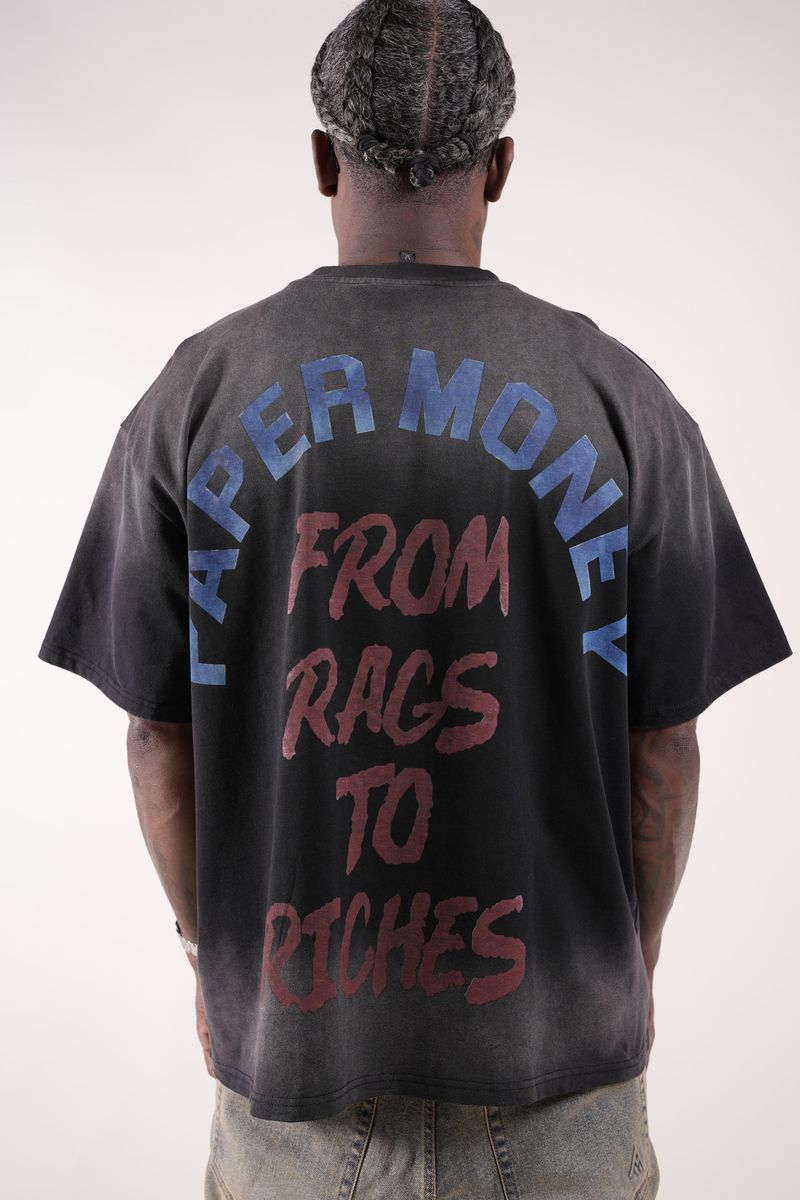 FOR THE DOGS Rhinestone tee (black)