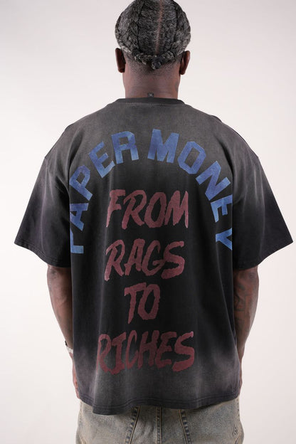 FOR THE DOGS Rhinestone tee (black)