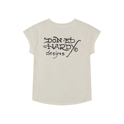 Ed hardy LKS HEART CAP SLEEVE TEE