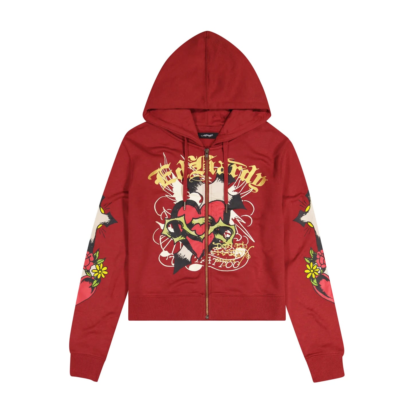 Ed hardy SACRED HEART ZIP FRONT HOODIE