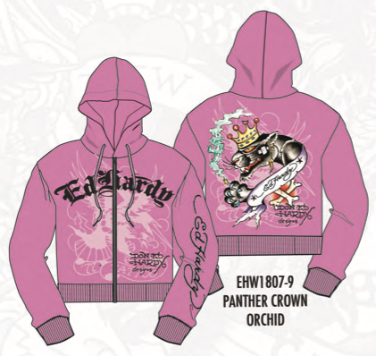 Ed hardy SACRED HEART ZIP FRONT HOODIE