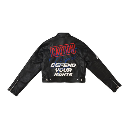 First Row Black Leather Jacket