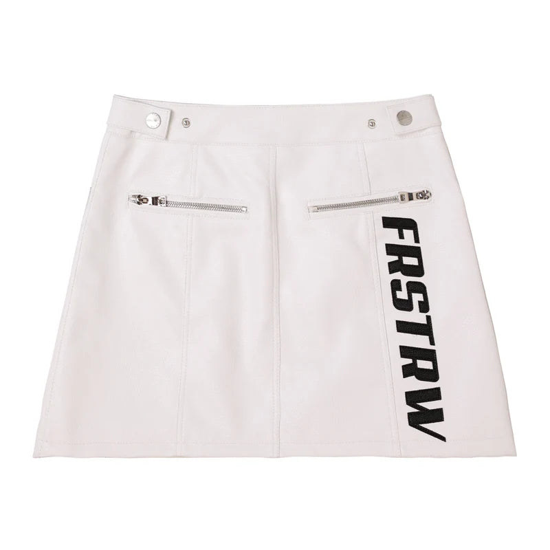 First Row White Skirt