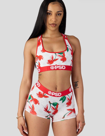 Psd Women’s Playboy Cherry Sports Bra