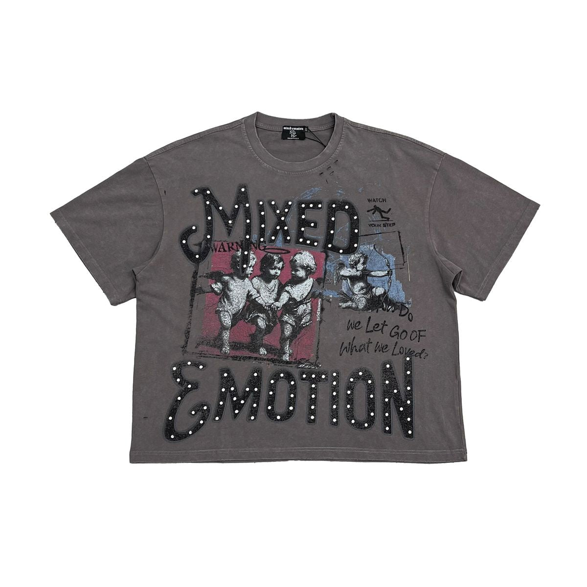 Mixed Emotions Friends Grey Tee