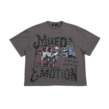 Mixed Emotions Friends Grey Tee