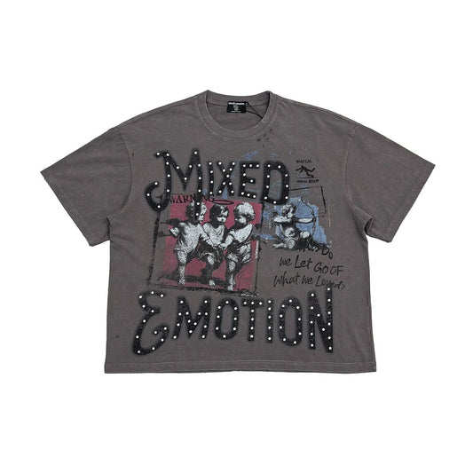 Mixed Emotions Friends Grey Tee
