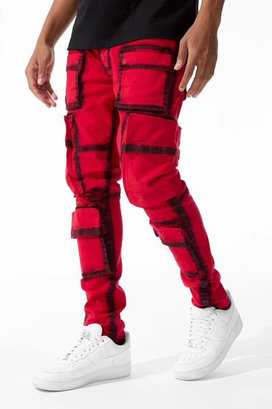 Jordan Craig Red Contrast Jeans