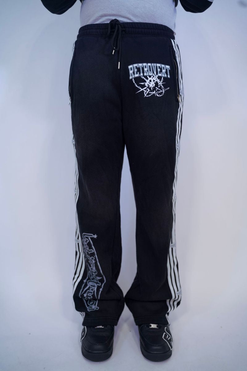 Retrovert Black Sweat Pants