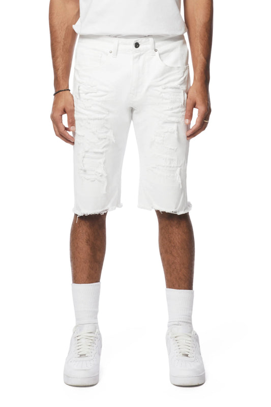 Evolution White Twill Shorts