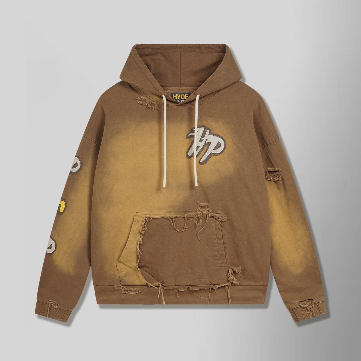 HydePark Distressed Brown Hoodie