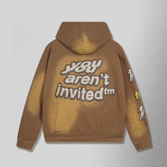 HydePark Distressed Brown Hoodie