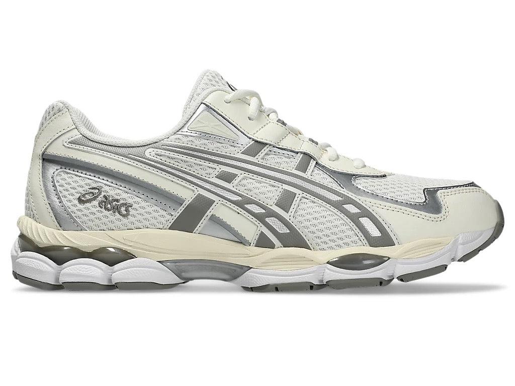 Cream and steeple grey Asics