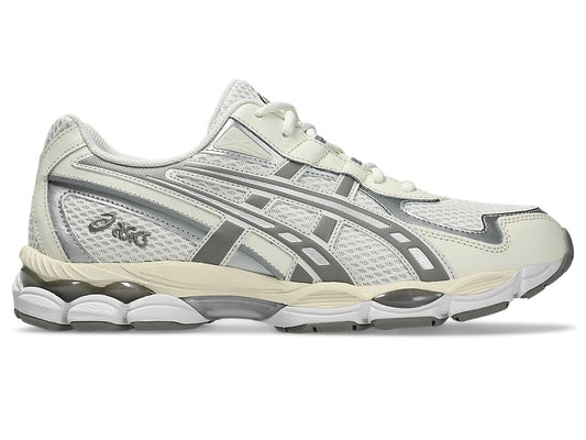 Cream and steeple grey Asics