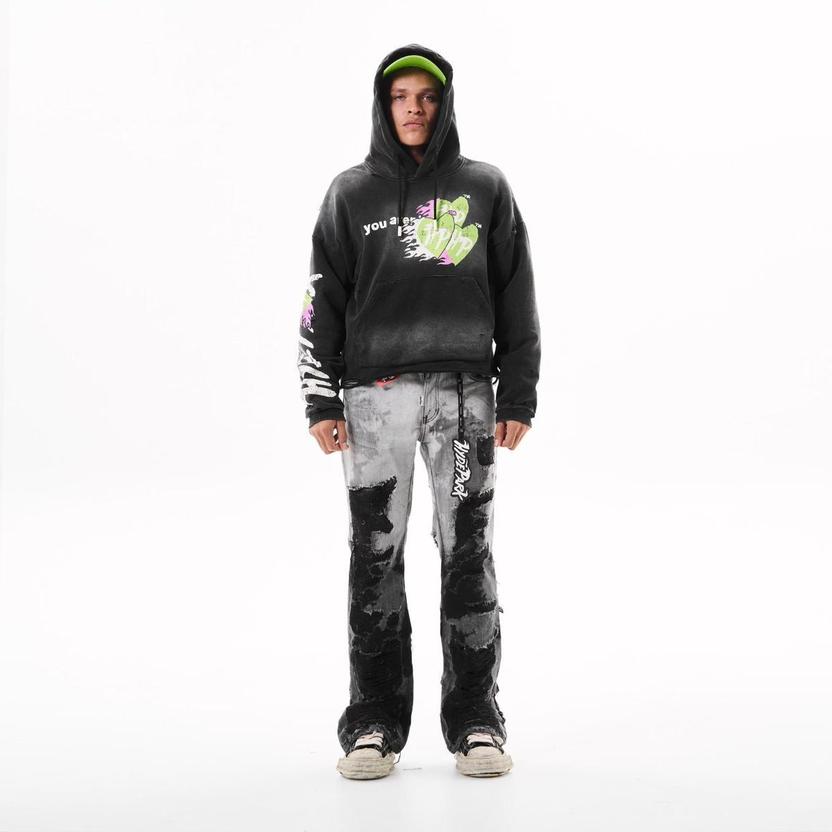 Hydepark Easy Does It Green/Black Hoodie