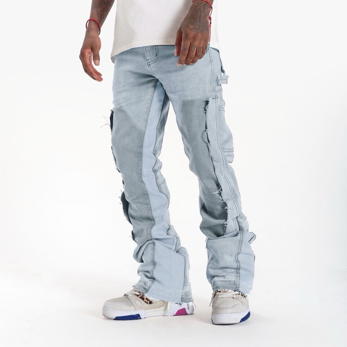 "REVOLVER" STACKED JEANS