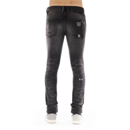 Skinny black washed Asher cult jeans