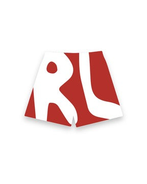 Red Letters Big RL Mesh Shorts