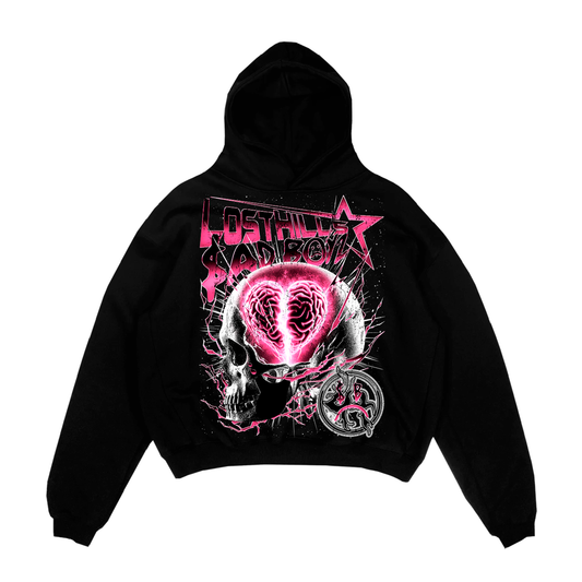 LostHills blk/pink hoodie