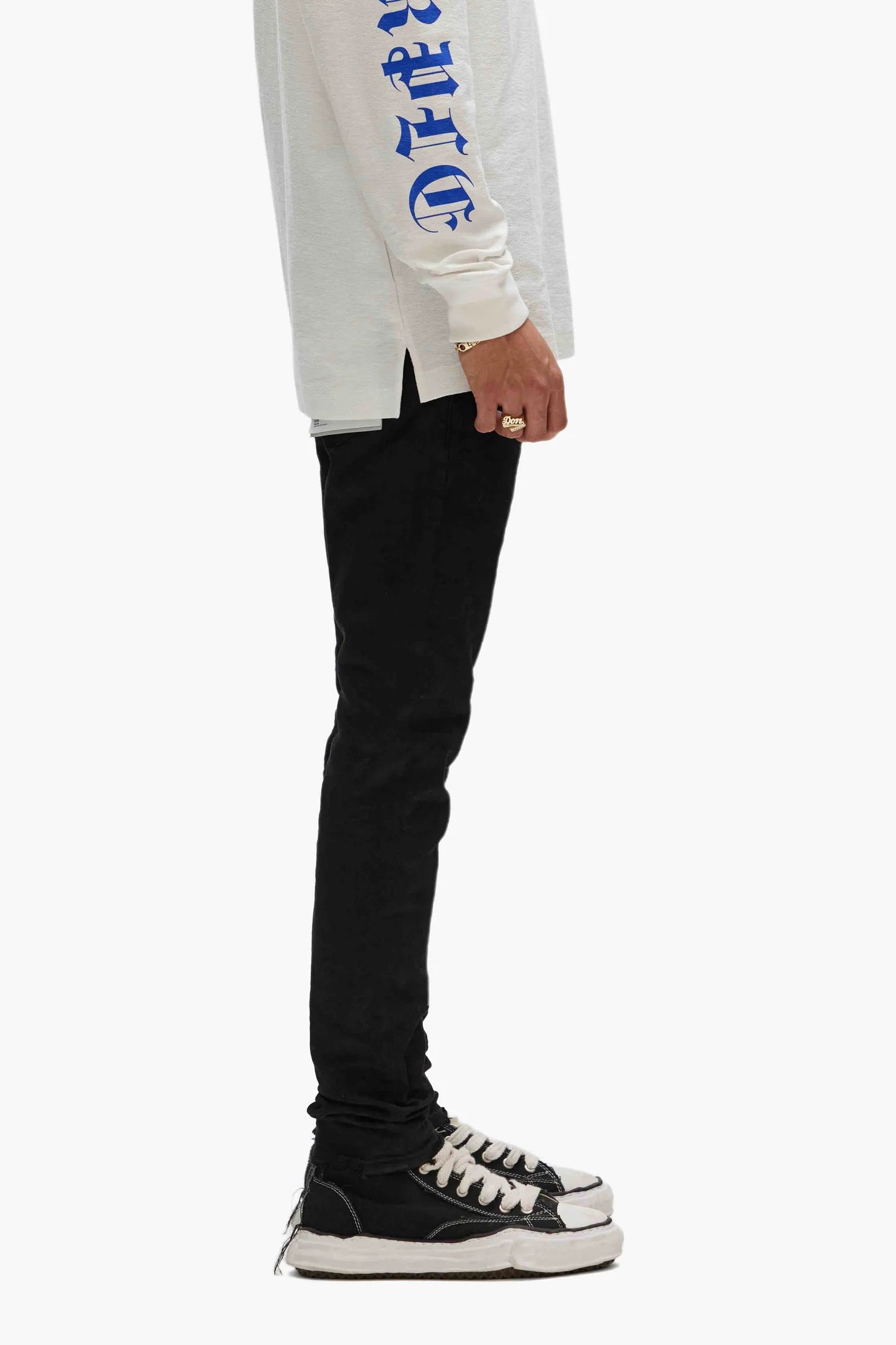 P001 Purple. Brand Black Raw Jeans