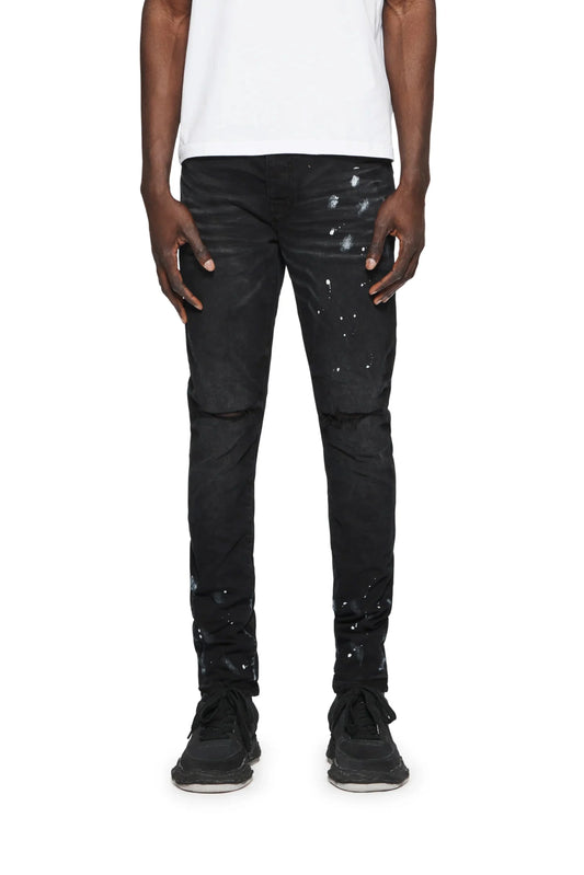 Purple Brand Black Resin Jeans