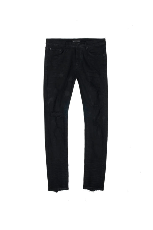 Purple Brand Black Oil Spill Jeans