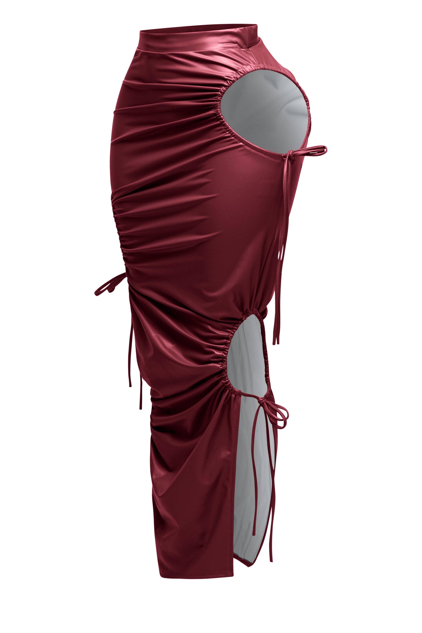 Cut out detailed maxi skirt