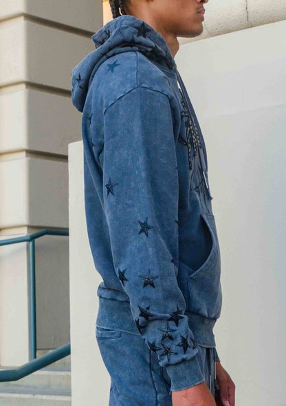 MADE IN HEAVEN GATHERED STAR HOODIE