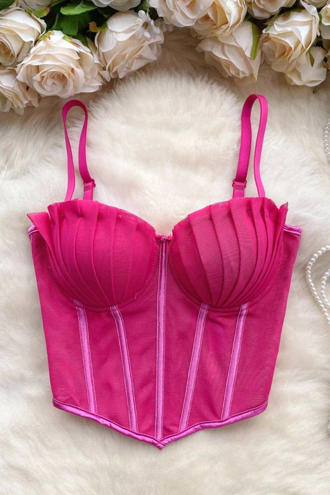 ARIEL MESH CORSET TOP