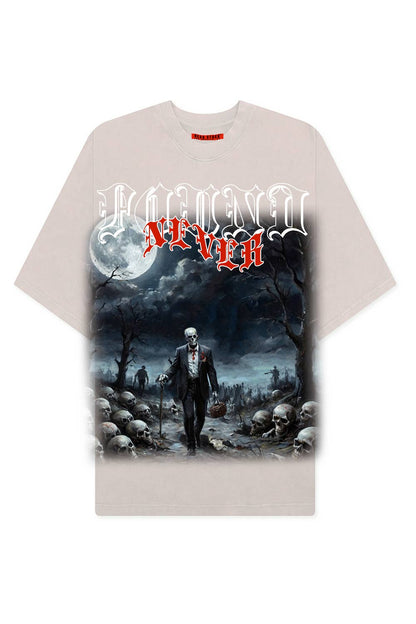 Never Found Garment Dye Tshirts Vintage Bone