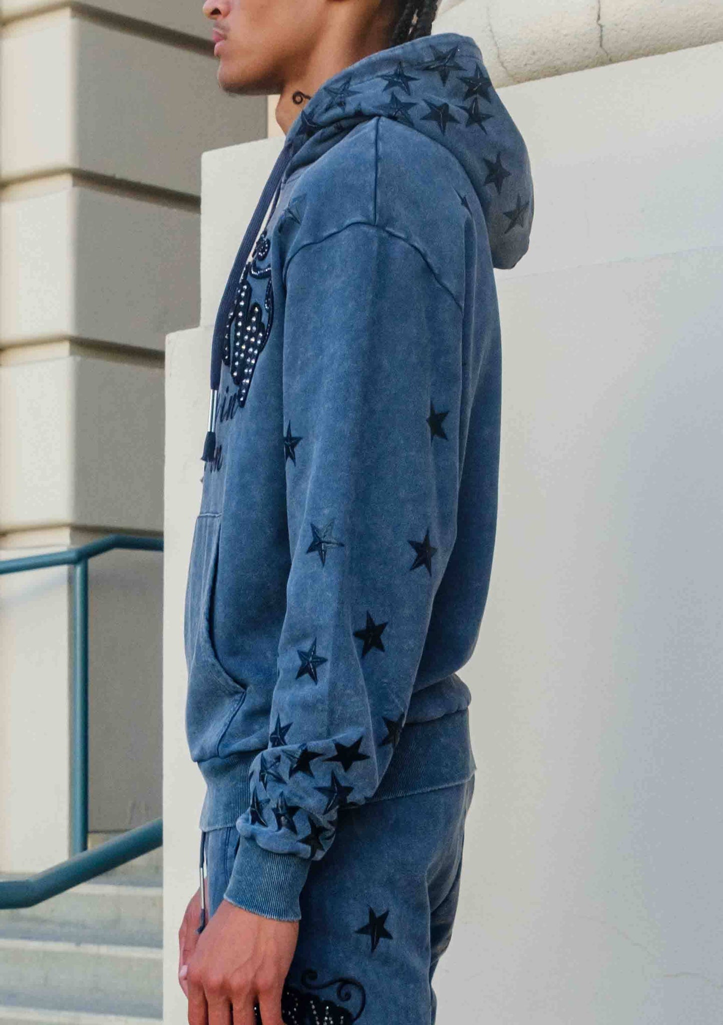 MADE IN HEAVEN GATHERED STAR HOODIE
